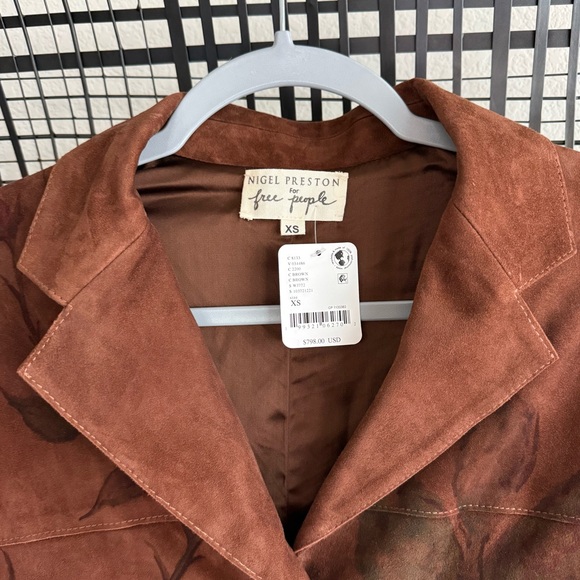 Free people Nigel Preston Suede Roses Jacket - Picture 3 of 7